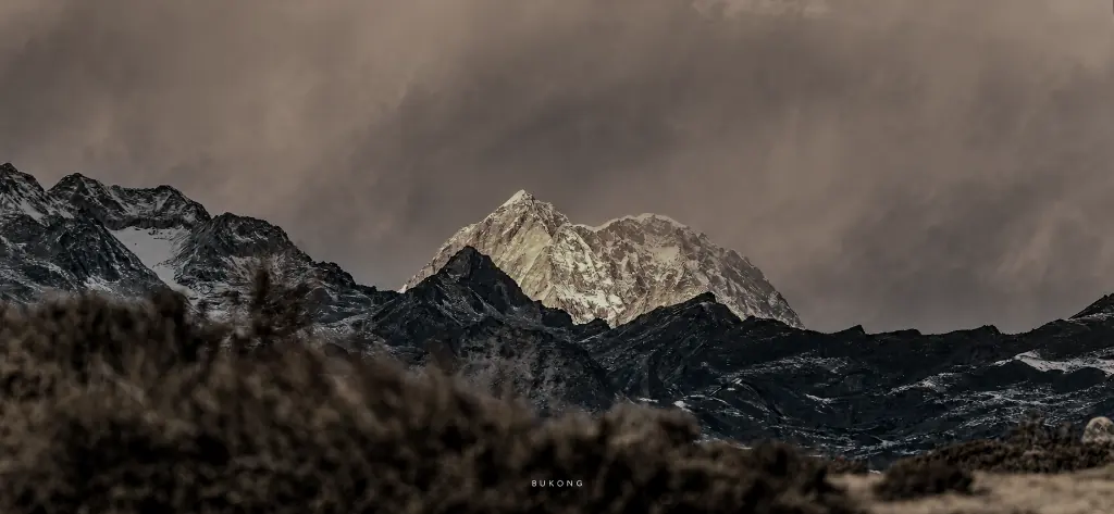 Himalayan mountains at altitude